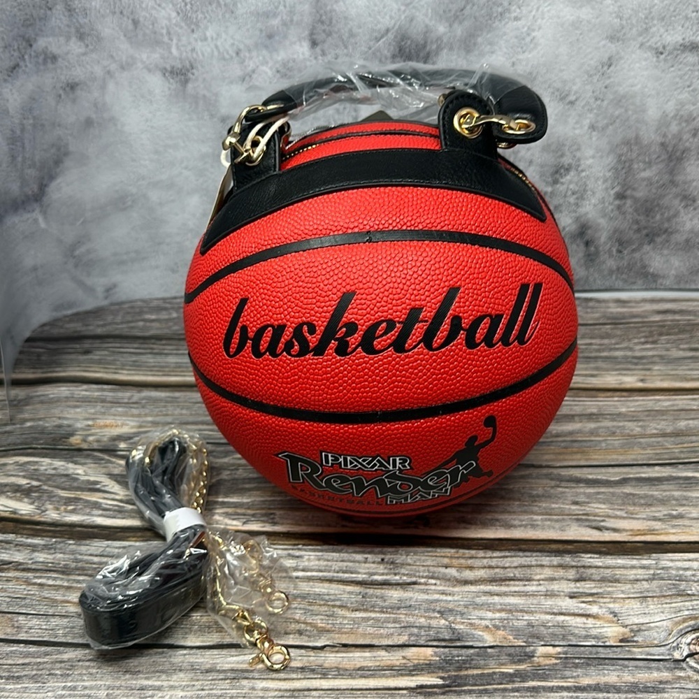 Basketball-Inspired Crossbody Handbag Red Bag NWT with dust bag​​ - Picture 3 of 5